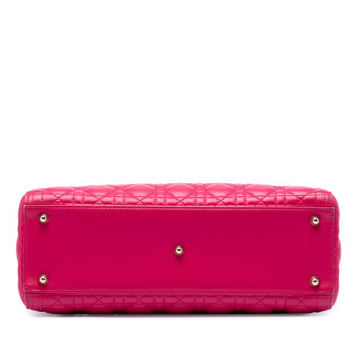 Dior Large Cuir d’agneau Cannage Lady Dior