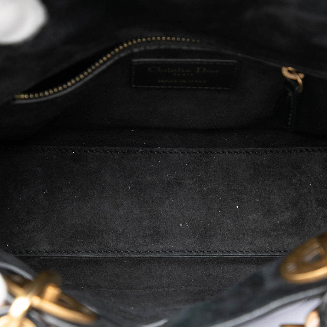 Dior Small froissé Cuir verni Cannage My ABCDior Lady Dior