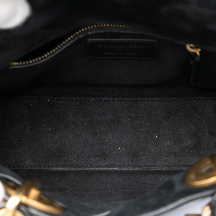 Dior Small froissé Cuir verni Cannage My ABCDior Lady Dior