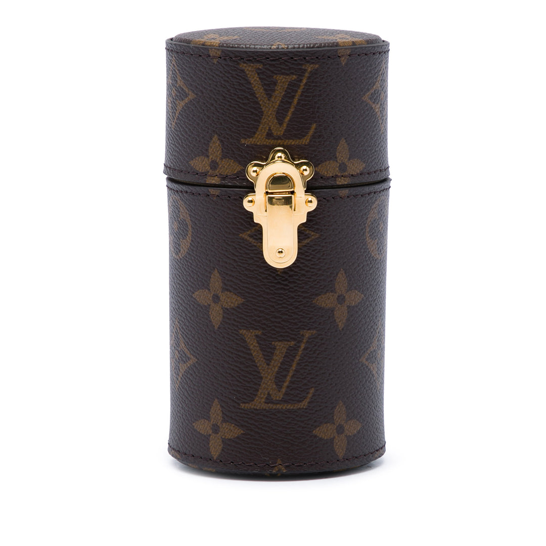 Louis Vuitton 100ML Fragrance Travel Étui Monogram Marron – vue principale – GABY PARIS