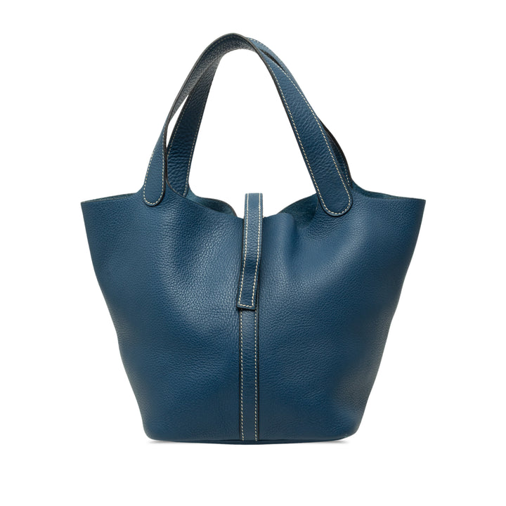 Hermès Picotin 18 Clémence Bleu – vue principale – GABY PARIS