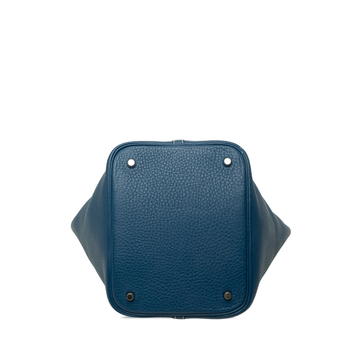 Hermès Picotin 18 Clémence Bleu – vue 3 – GABY PARIS