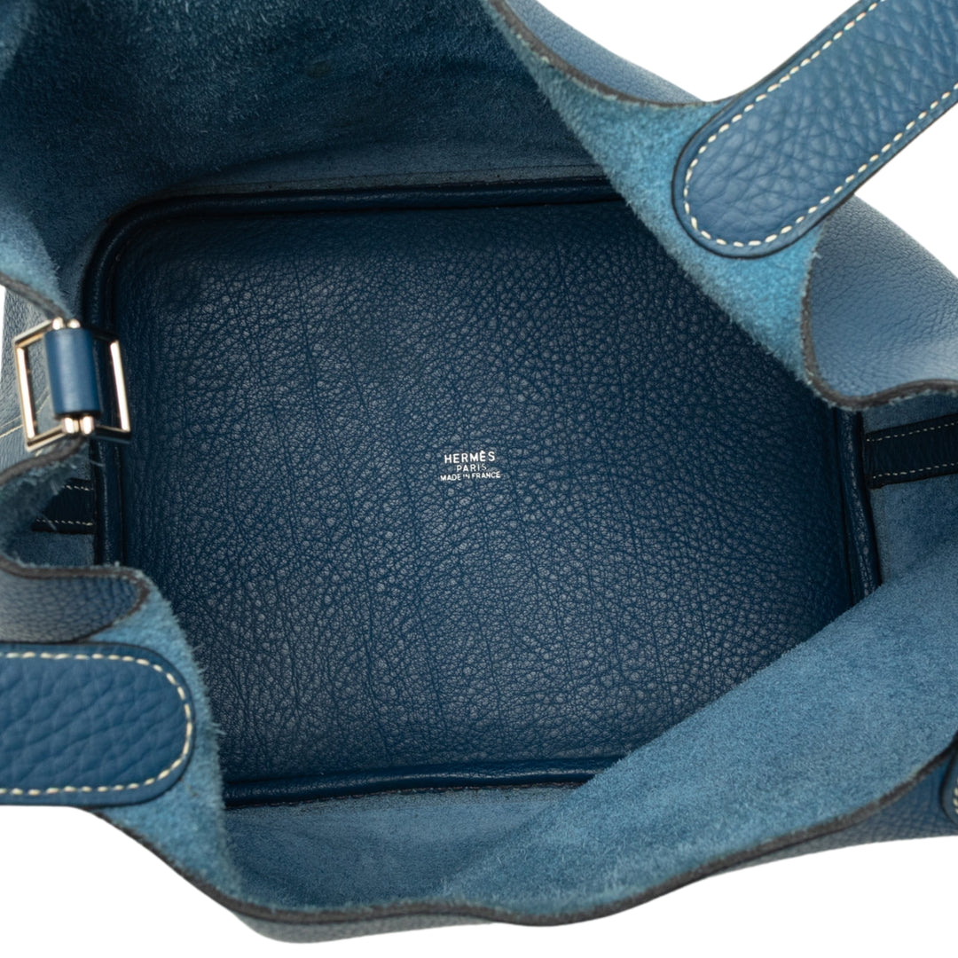Hermès Picotin 18 Clémence Bleu – vue 4 – GABY PARIS