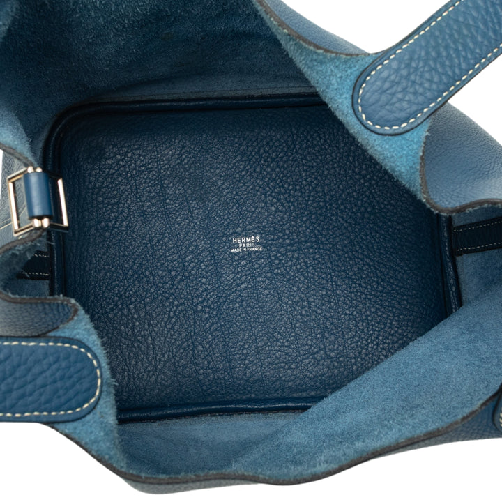 Hermès Picotin 18 Clémence Bleu – vue 4 – GABY PARIS