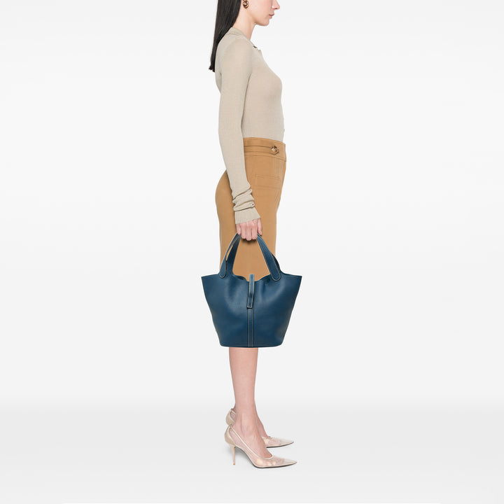 Hermès Picotin 18 Clémence Bleu – vue 9 – GABY PARIS