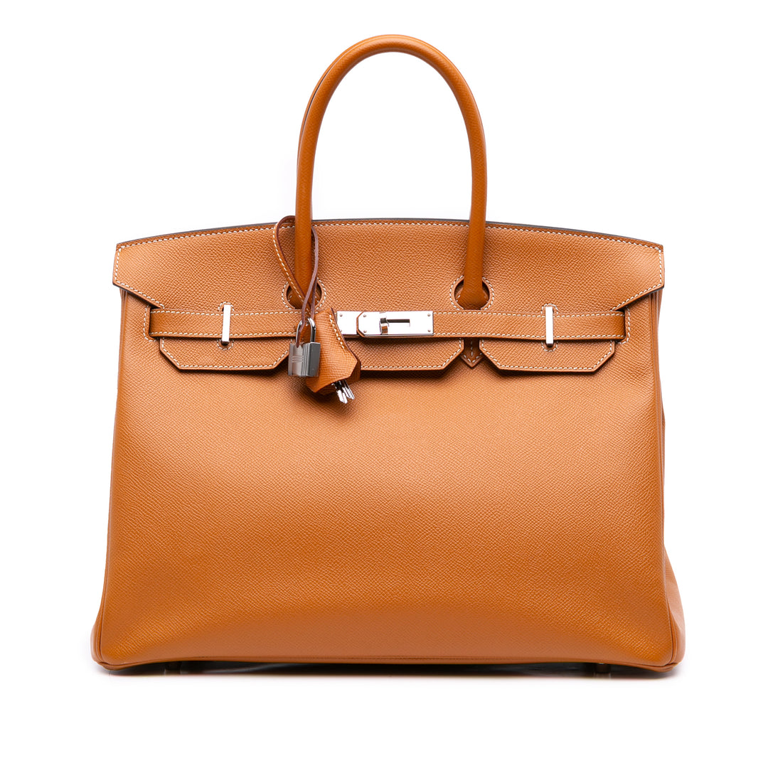 Epsom Birkin Retourne 35 Brown - Gaby Paris