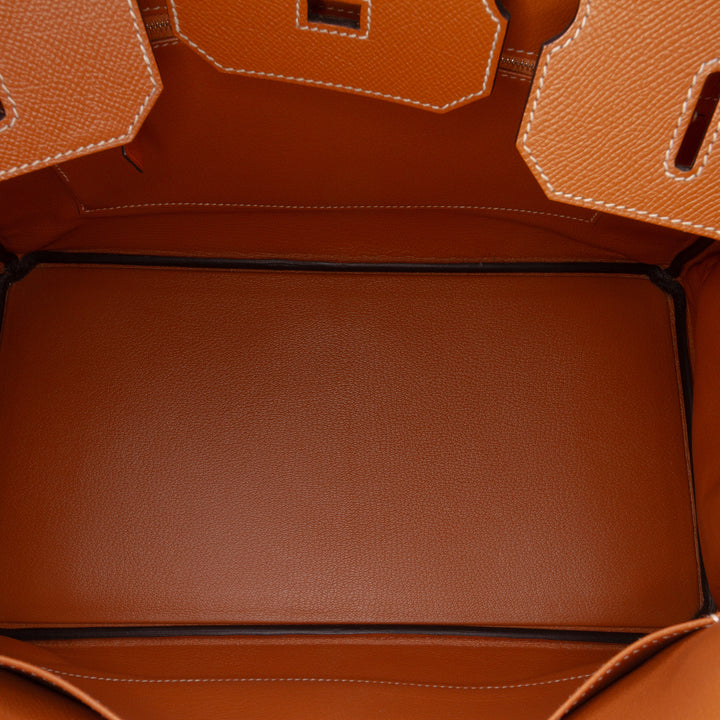 Epsom Birkin Retourne 35 Brown - Gaby Paris