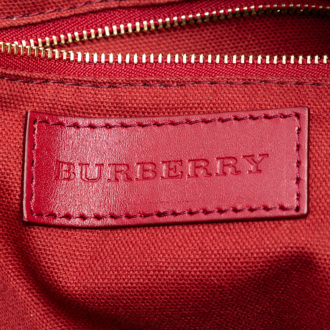 Burberry Medium Haymarket Check Coated Toile Salisbury Cabas