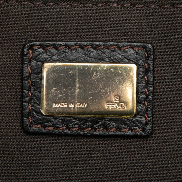 Fendi Sac bandoulière Zucchino F Charm Marron – vue 5 – GABY PARIS
