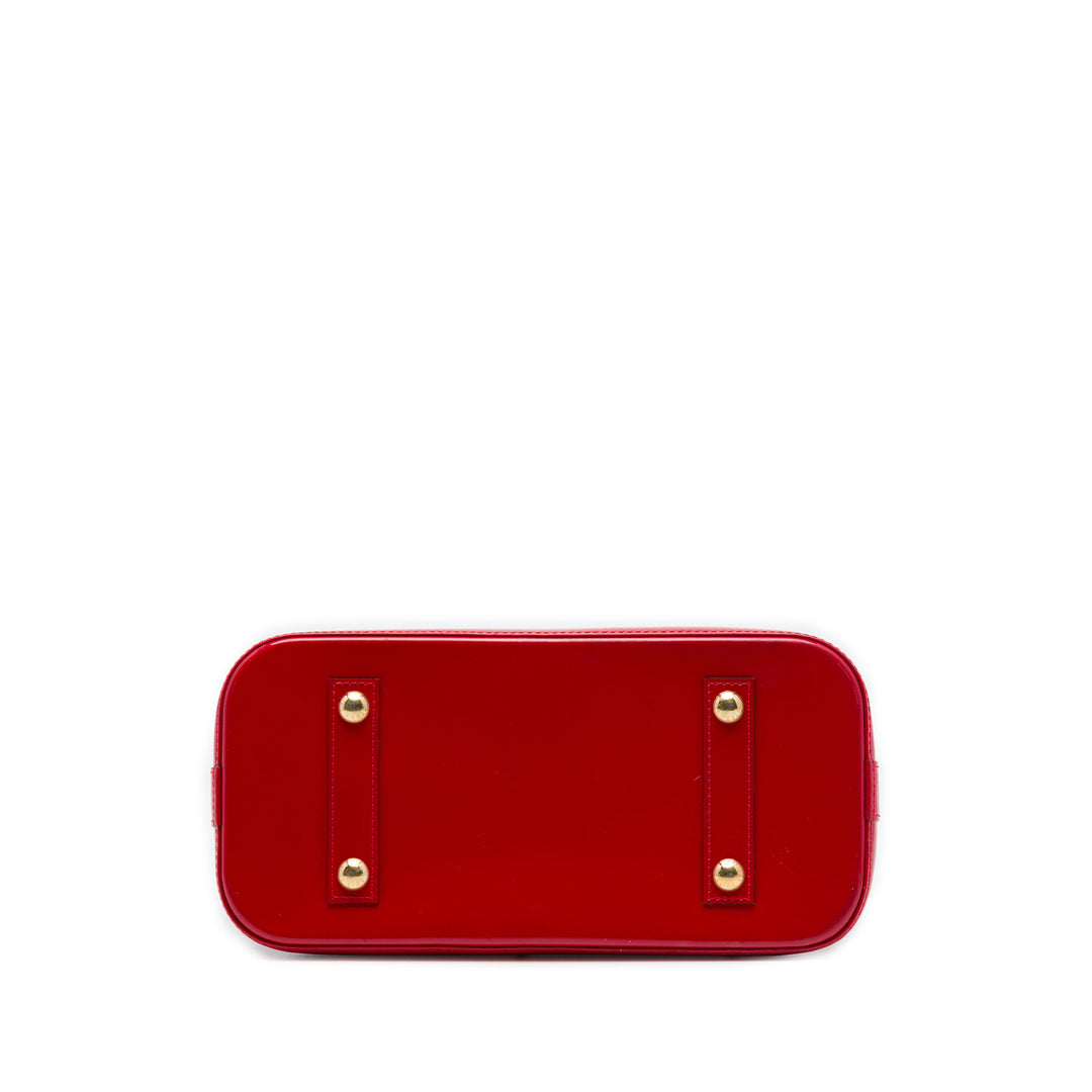 Louis Vuitton Alma PM Cuir verni Monogram Rouge – vue 3 – GABY PARIS
