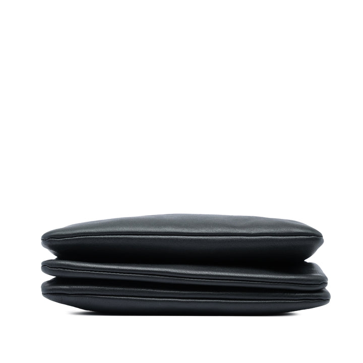 Celine Trio Sac Petit Cuir d'agneau Noir – vue 3 – GABY PARIS