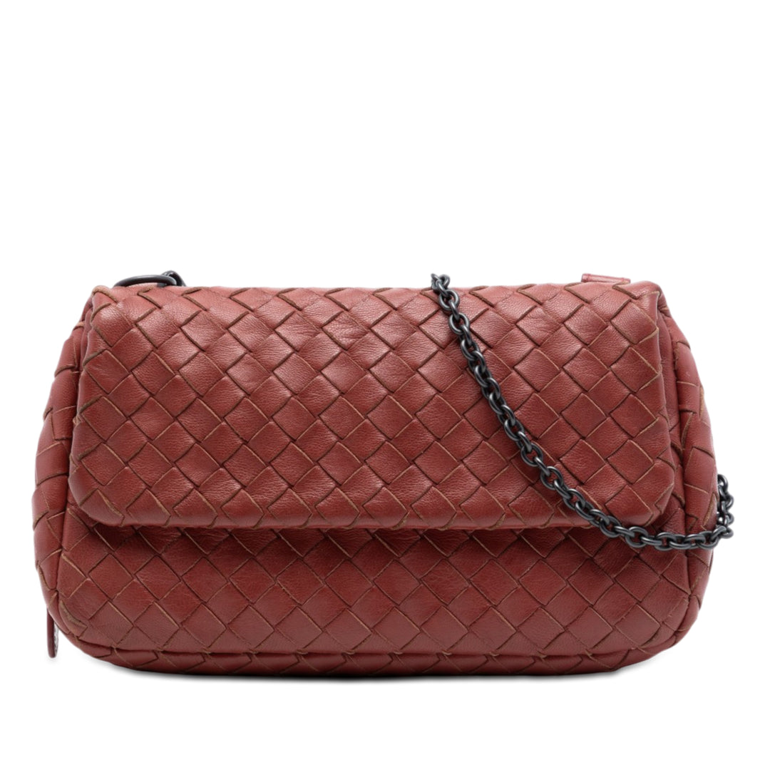Bottega Veneta Intrecciato Expandable Chaîne à rabat Sac Mini Cuir nappa