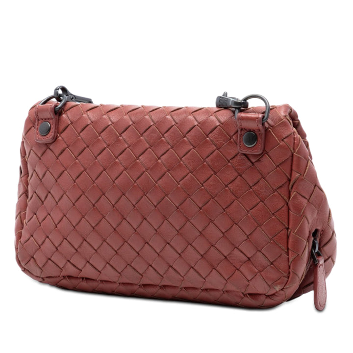 Bottega Veneta Intrecciato Expandable Chaîne à rabat Sac Mini Cuir nappa