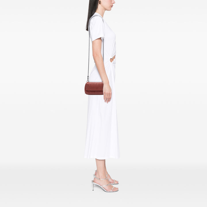 Bottega Veneta Intrecciato Expandable Chaîne à rabat Sac Mini Cuir nappa