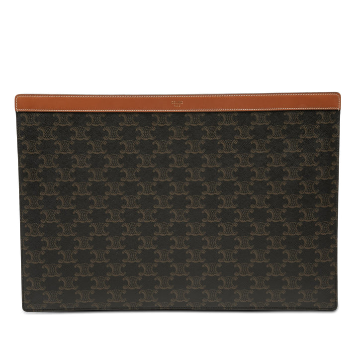 Triomphe Pochette Triomphe enduite Marron
