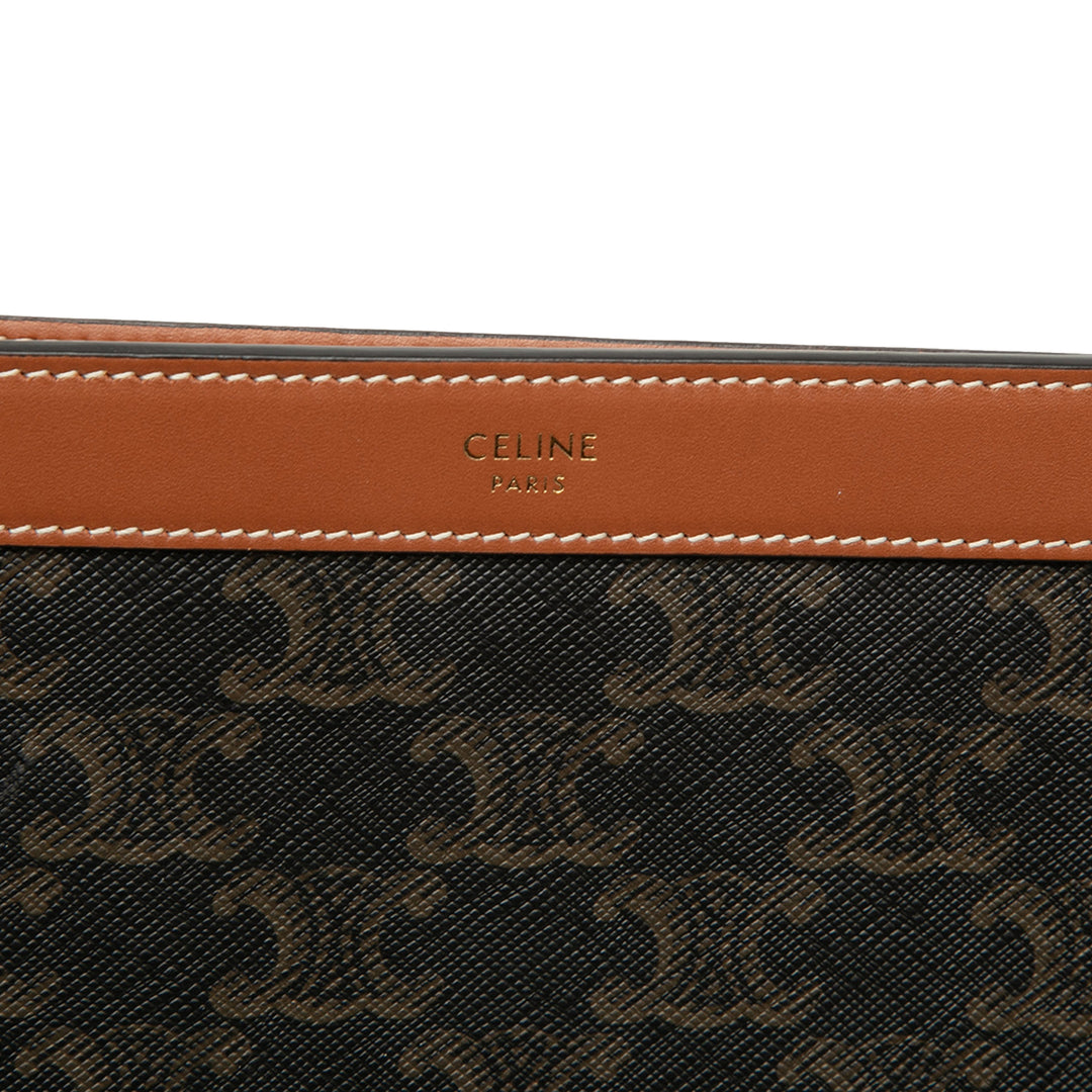Triomphe Pochette Triomphe enduite Marron