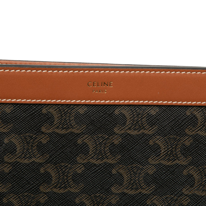 Triomphe Pochette Triomphe enduite Marron