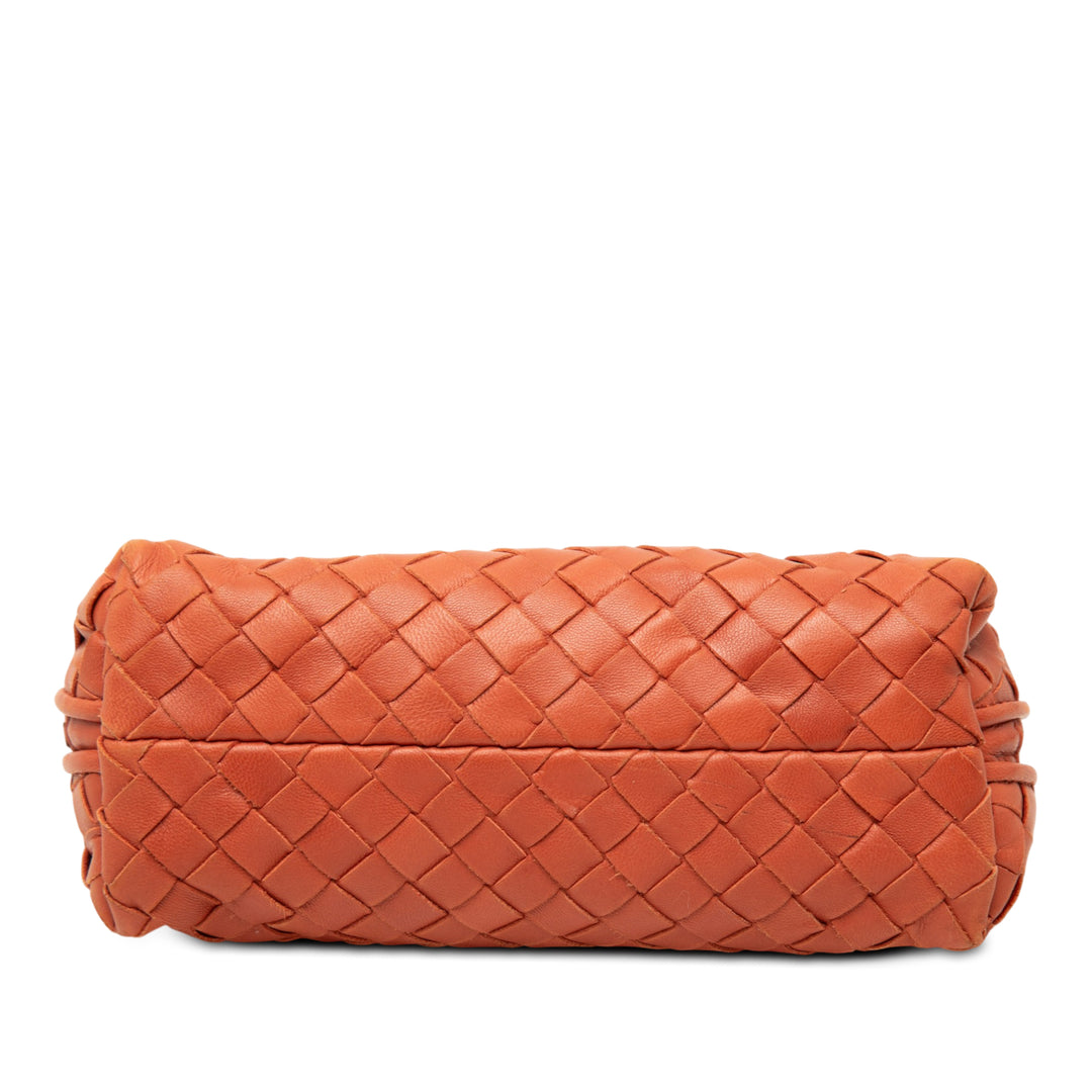 Intrecciato Trousse de maquillage nappa Orange