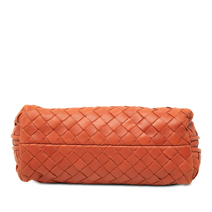 Intrecciato Trousse de maquillage nappa Orange