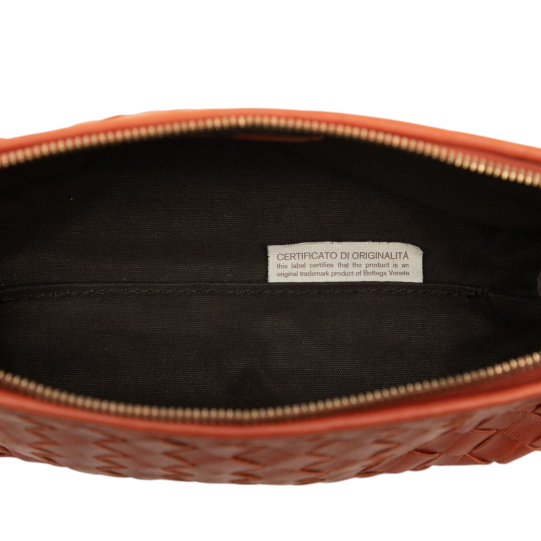 Intrecciato Trousse de maquillage nappa Orange