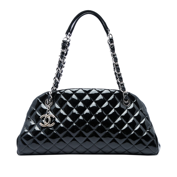Chanel Matelassé Just Mademoiselle Sac bowling Moyen Noir – vue principale – GABY PARIS