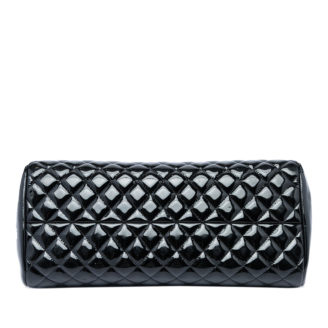 Chanel Matelassé Just Mademoiselle Sac bowling Moyen Noir – vue 3 – GABY PARIS