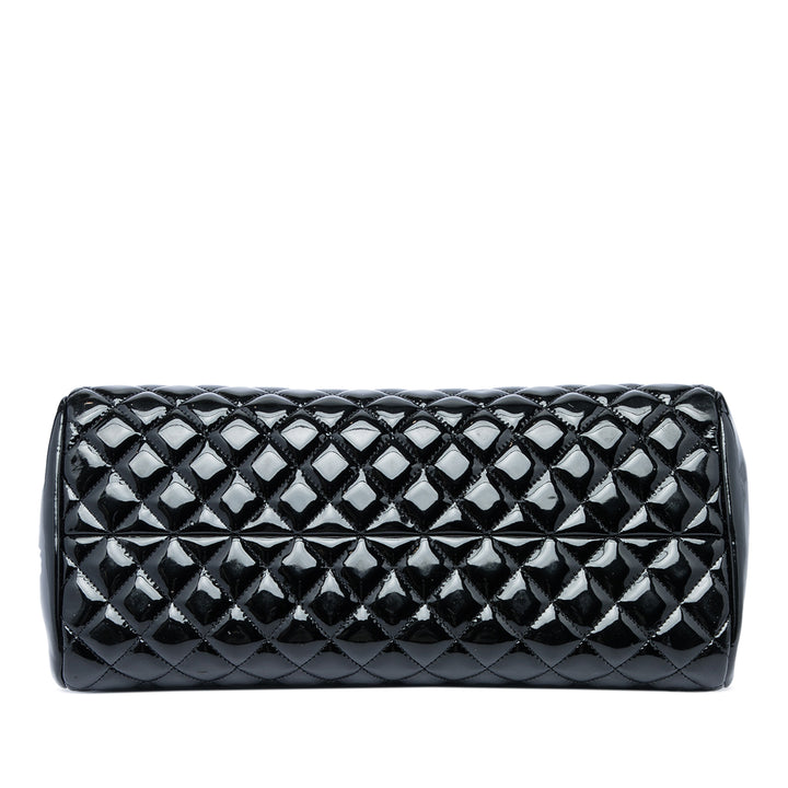 Chanel Matelassé Just Mademoiselle Sac bowling Moyen Noir – vue 3 – GABY PARIS