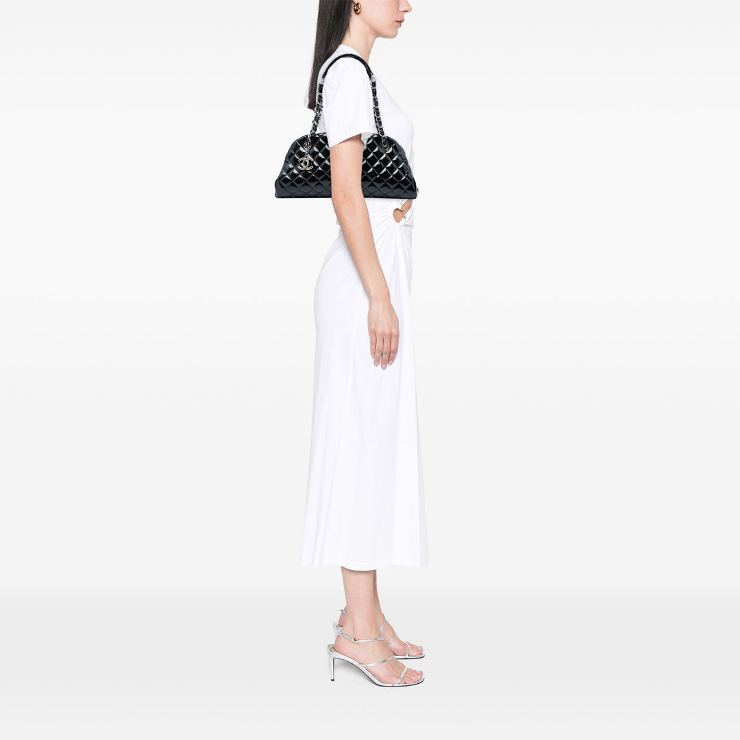 Chanel Matelassé Just Mademoiselle Sac bowling Moyen Noir – vue 5 – GABY PARIS