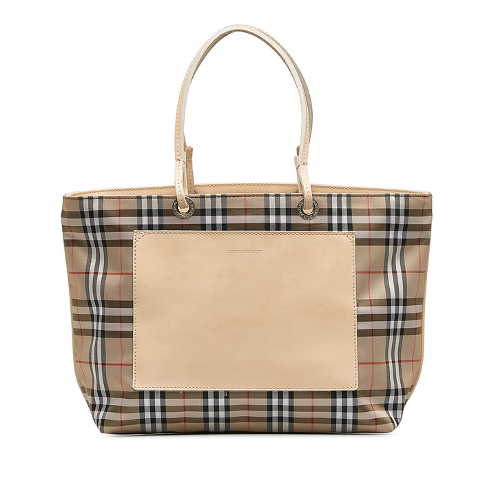 House Check Tote Brown - Gaby Paris