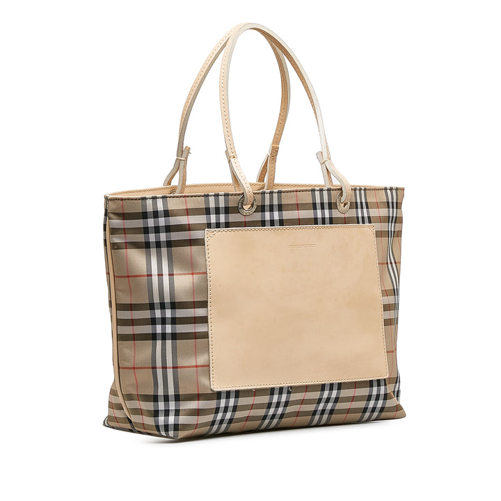 House Check Tote Brown - Gaby Paris