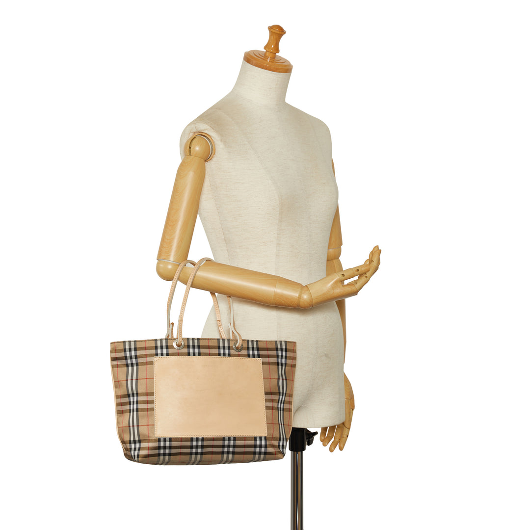 House Check Tote Brown - Gaby Paris