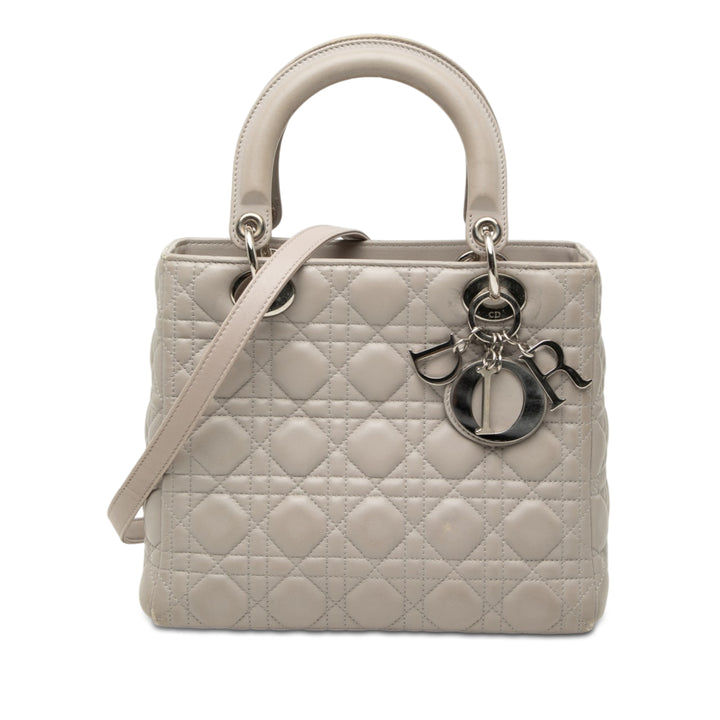 Dior Medium Cuir d’agneau Cannage Lady Dior