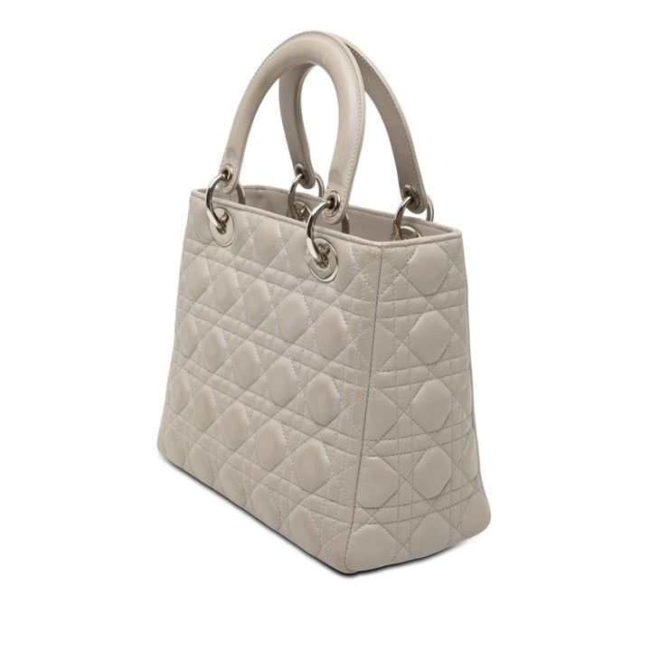 Dior Medium Cuir d’agneau Cannage Lady Dior