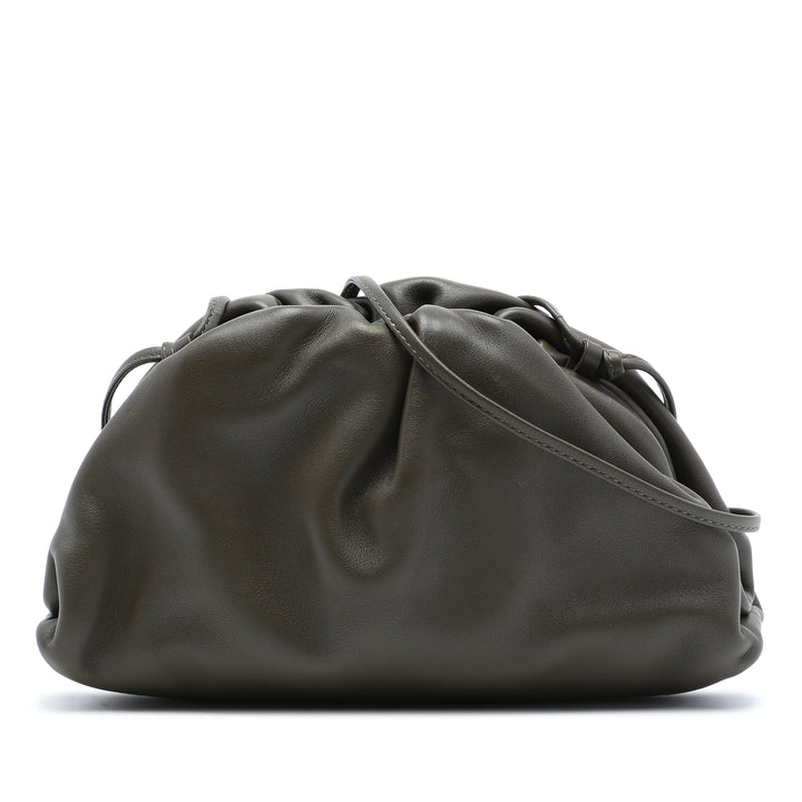 Bottega Veneta Pochette The Mini Cuir d'agneau Marron – vue principale – GABY PARIS