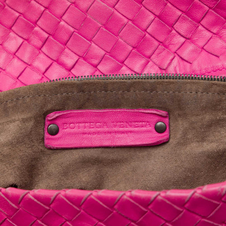 Bottega Veneta Cabas Intrecciato Garda nappa Moyen Rose – vue 5 – GABY PARIS