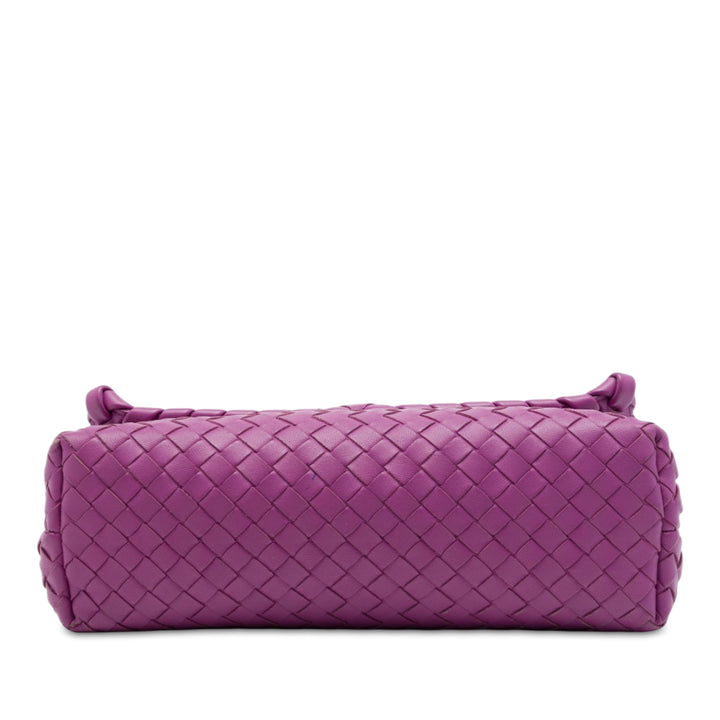 Bottega Veneta Sac porté épaule Intrecciato Olimpia nappa Petit Violet – vue 3 – GABY PARIS