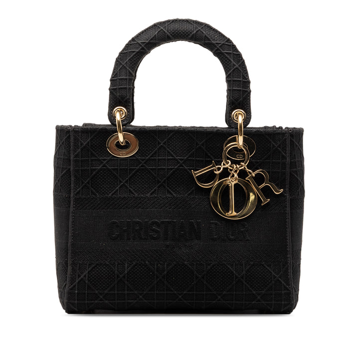 Dior Medium Toile Cannage Lady D Lite