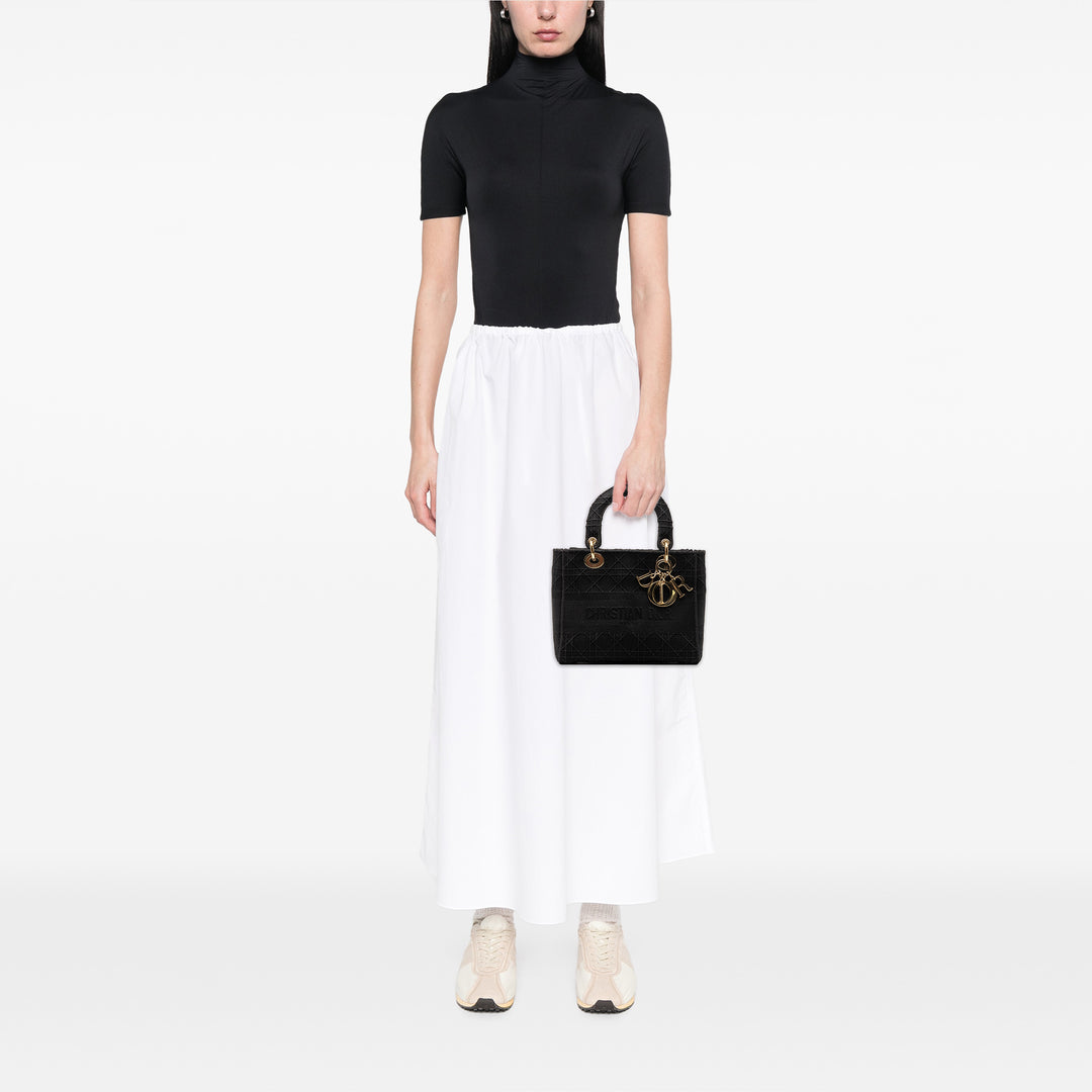 Dior Medium Toile Cannage Lady D Lite
