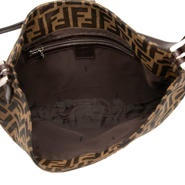 Fendi Zucca Toile Croissant Hobo