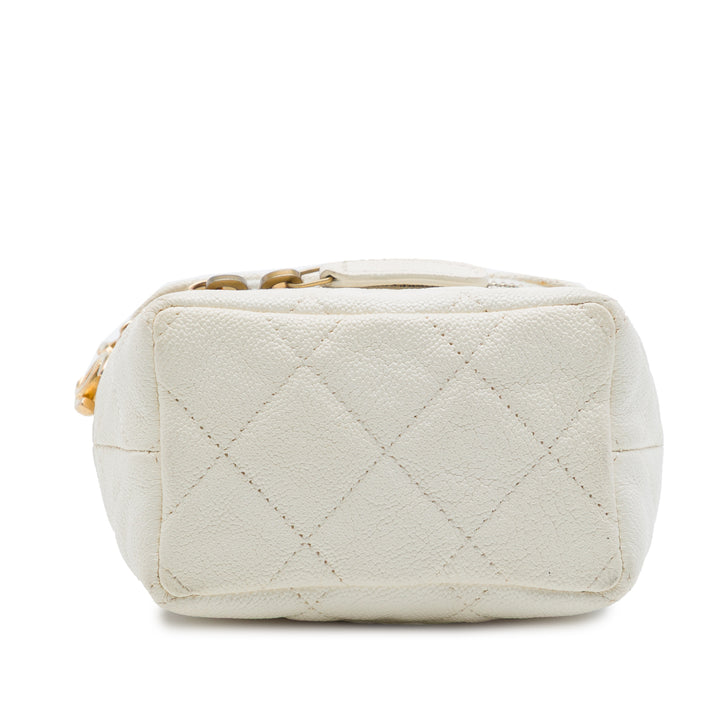 Chanel Chaîne Zippé Vanity Mini Cuir caviar
