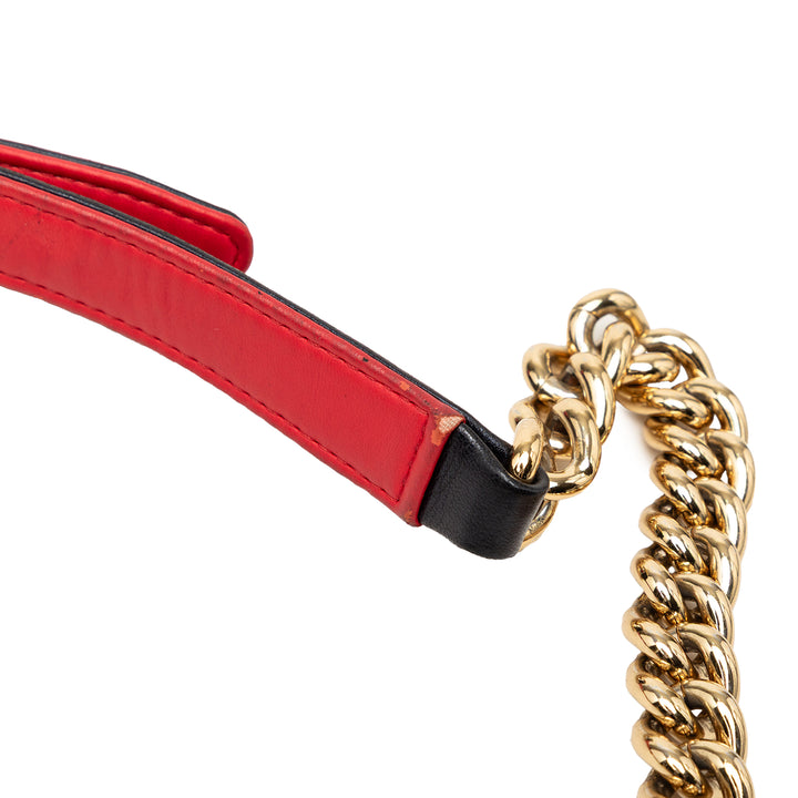 Chanel Small Cuir d’agneau embossé Cube Boy à rabat