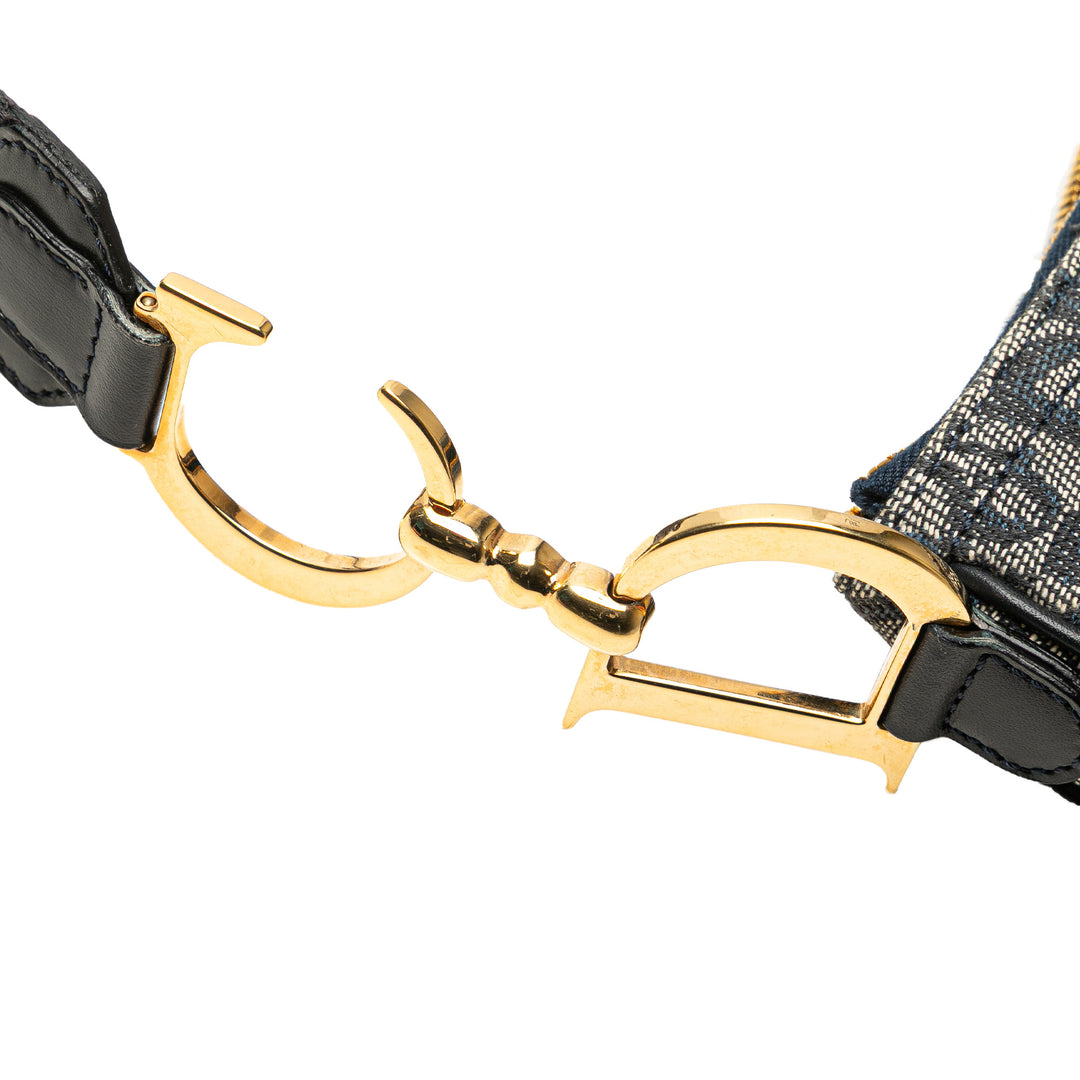 Dior Diorissimo Trotter Double Saddle Sac Bleu – vue 10 – GABY PARIS
