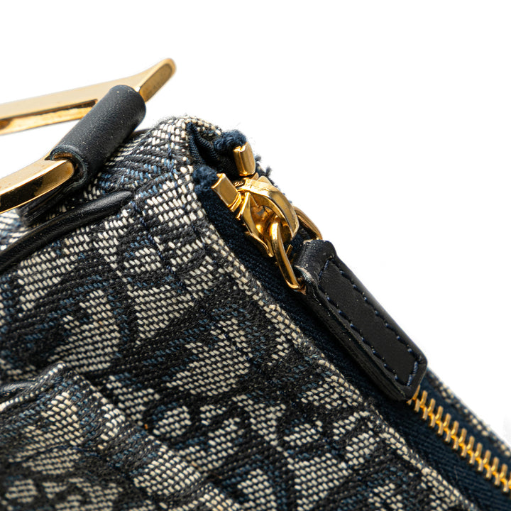 Dior Diorissimo Trotter Double Saddle Sac Bleu – vue 9 – GABY PARIS