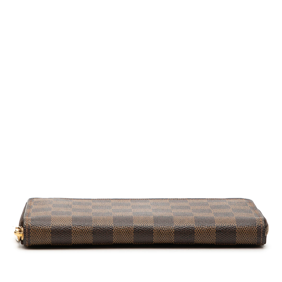 Louis Vuitton Damier Ebene Zippy Portefeuille long