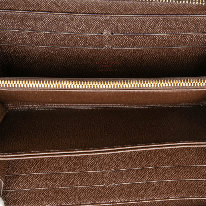 Louis Vuitton Damier Ebene Zippy Portefeuille long
