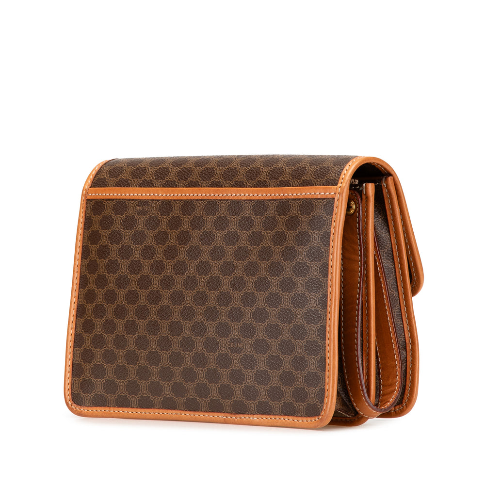 Macadam Coated Canvas Clutch Brown - Gaby Paris