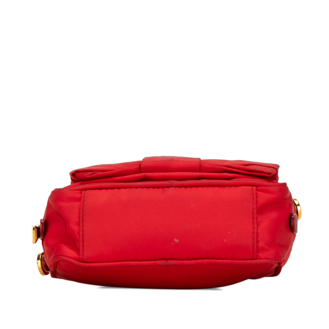 Tessuto Fiocco Bow Crossbody Red - Gaby Paris