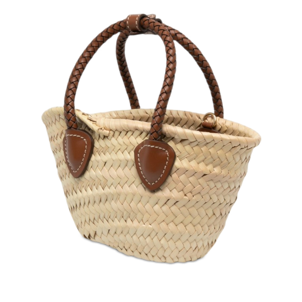 Miu Miu Logo Braided sac à Beige – vue 2 – GABY PARIS