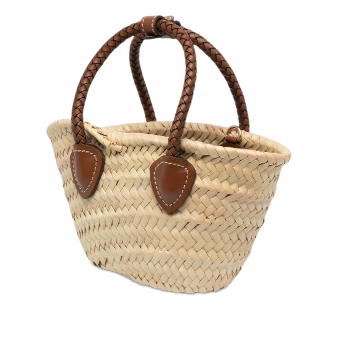 Miu Miu Logo Braided sac à Beige – vue 2 – GABY PARIS