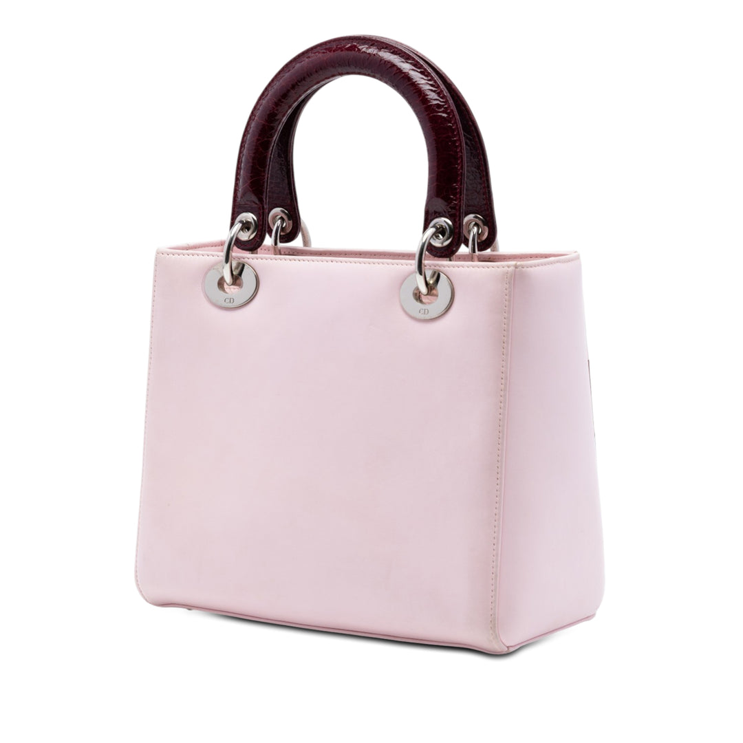 Dior Medium Cuir de veau Cuir verni brodé Valentines Day Heart Lady Dior